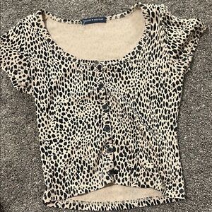 Brandy Melville Leopard Print Women's Top